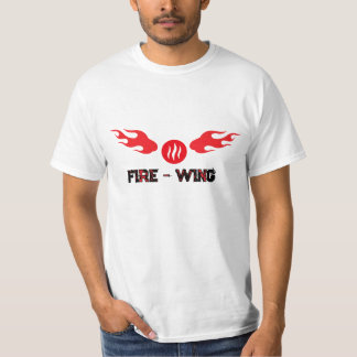 T-shirt Ailes de boule de feu rouge Graphique Vitesse rapi