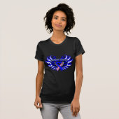 T-shirt Ailes de coeur de conscience de SIDS (Devant entier)