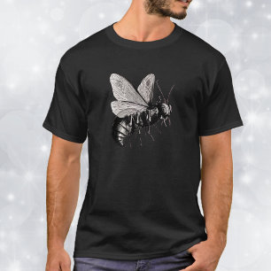 T-shirt Ailes de crâne d'abeille gothique