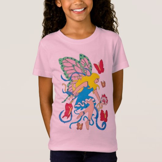 T-Shirt Ailes de fée vives (Devant)