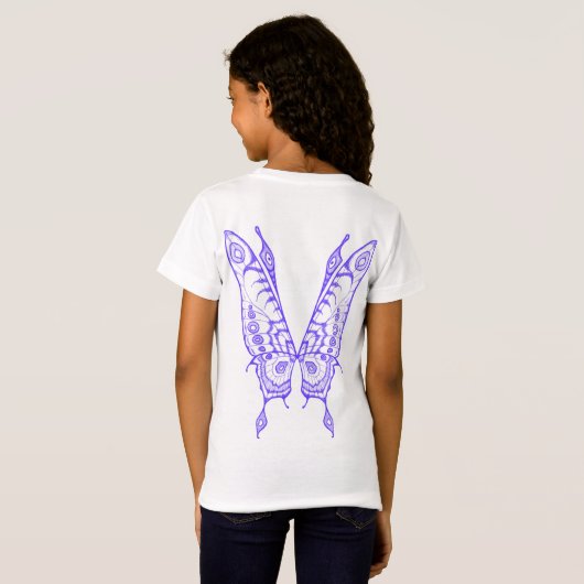 T-Shirt Ailes de fleurs (Dos entier)