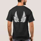 T-shirt Ailes de grâce" - Citation d'ange inspirationnelle (Dos)