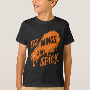 T-shirt Ailes de poulet Aile Chaud Poulet cuit Restauratio