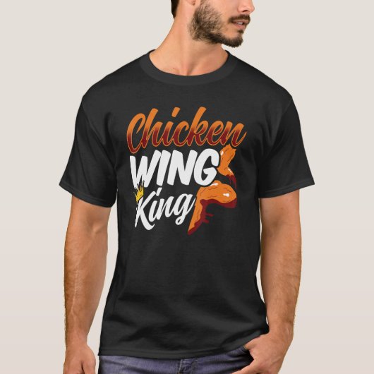 T-shirt Ailes de poulet Roi Poulets Ailes de poulet frit p (Devant)