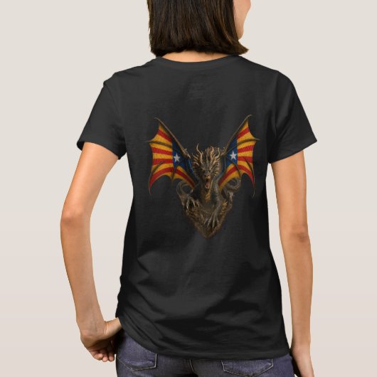 T-shirt Ailes du drapeau catalan El Drac (Dos)