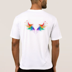 T-shirt Ailes fluffy arc-en-ciel
