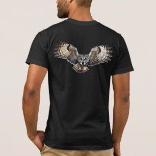 T-shirt Ailes majestueuses de hibou déployées Nature faune