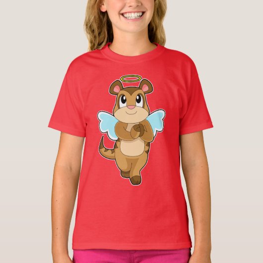 T-shirt Ailes Meerkat Angel (Devant)