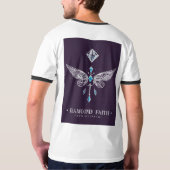 T-shirt ailes stylisées daimond avec paire élégante (Dos entier)