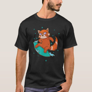T-shirt Ailuridae surfeur Chat ours Panda roux