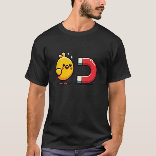 T-shirt Aimant à Filles Mignon Drôle (Devant)