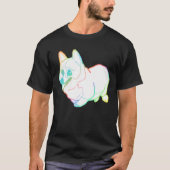 T-shirt Aimant de corgi gras holographique (Devant)