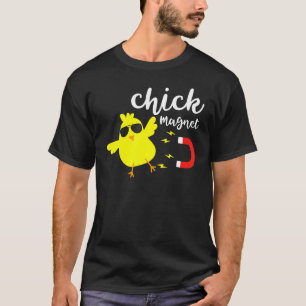 T-shirt Aimant de Pâques poulet drôle Jour de Pâques Poule