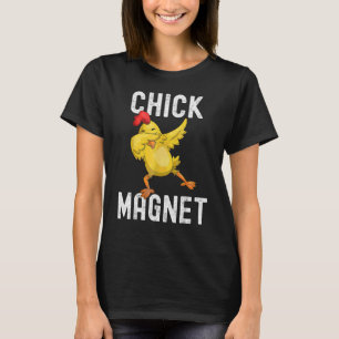 T-shirt Aimant de poulet cool Dabbing Poulet Joyeux Pâques