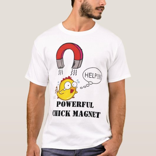 T-shirt Aimant puissant de poussin (Devant)