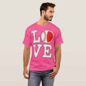 T-shirt Aime Baseball Pastèque (Devant entier)
