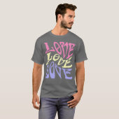 T-shirt aime famille cool (Devant entier)