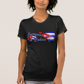 T-shirt Aime la fille cubaine (sombre) (Devant)