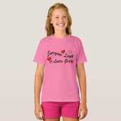 T-shirt Aime la fille latine (Devant entier)