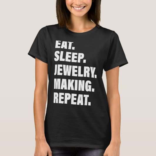 T-shirt Aime Le Processus Répété Manger La Bijouterie Du S (Devant)