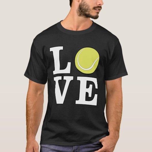 T-shirt Aime le tennis (Devant)