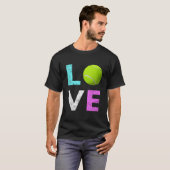 T-shirt Aime le tennis le plus (Devant entier)