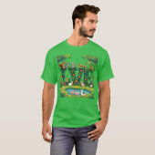 T-shirt Aime les animaux rétro (Devant entier)