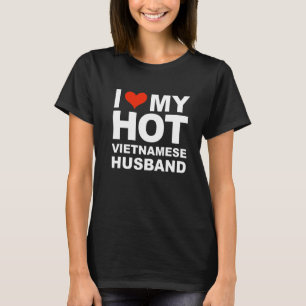 T-shirt Aime mon mari vietnamien chaud femme mariée Marria
