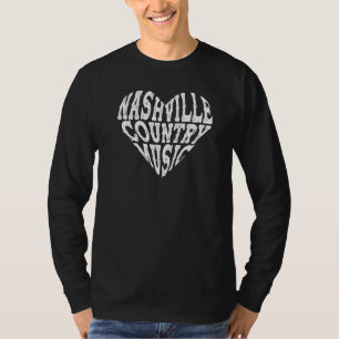 T-shirt Aime Nashville Tennessee Musique Country Guitare J