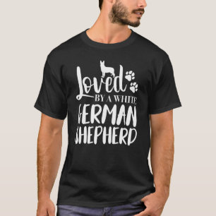 T-shirt Aimé par un Berger Allemand Blanc