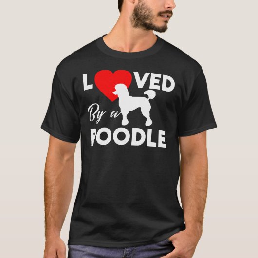 T-shirt Aimé Par Un Caniche (Devant)