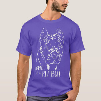 T-shirt Aimé par un chien de maman chien de chien Pit Bull