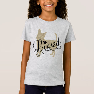 T-Shirt Aimé Par Une Tee De Filles Chihuahua