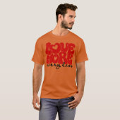 T-shirt Aime plus, inquiète moins ami (Devant entier)