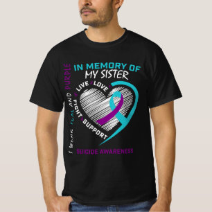 T-shirt Aimé Un En Mémoire De Soeur Sensibilisation Au Sui