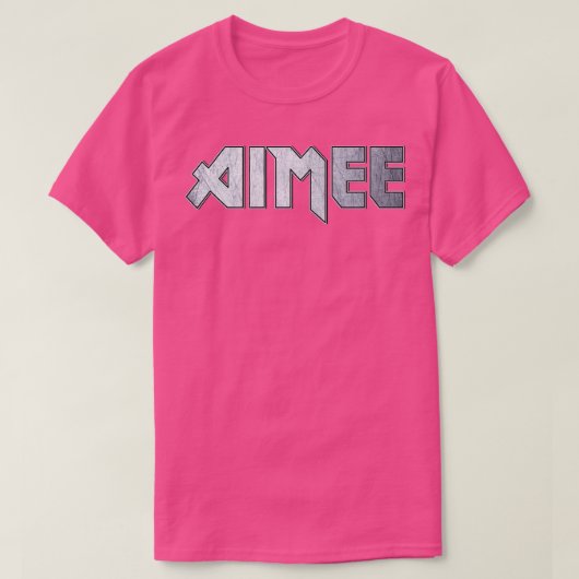T-shirt Aimée métallique lourd (Design devant)