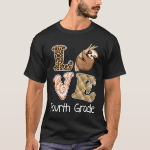 T-shirt Aimer 4e année Sloth 4e année Enseignant Retour à