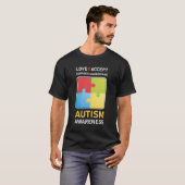 T-shirt Aimer Accepter Soutien Autisme Chemise Autiste Aut (Devant entier)