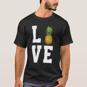 T-shirt Aimer Ananas Fruit Vêtements Hawaii Fruits