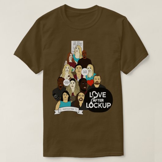 T-shirt Aimer après verrouillage (Design devant)