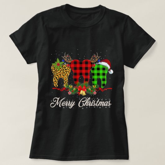 T-shirt Aimer Arbre de Noël Stethoscope Infirmière T- (Design devant)