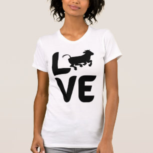T-shirt Aimer avec la vache comme un O