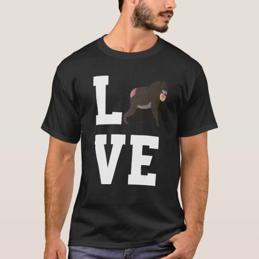 T-shirt Aimer Baboon Vêtements Singe Ape (Devant)