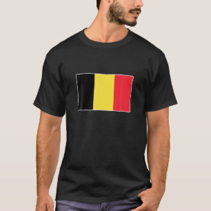 T-shirt Aimer Belgique Drapeau Patriotique Belge Sports Su