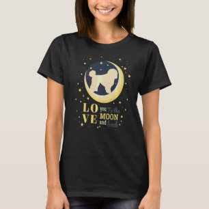 T-shirt Aimer Bichon Frisé À La Lune