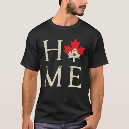 T-shirt Aimer Canada Feuille d'érable Drapeau Pays Canada (Devant)