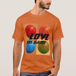 T-shirt Aimer Ce Jeu Basketball Pop Art