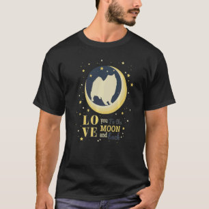 T-shirt Aimer Chien Keeshond À La Lune