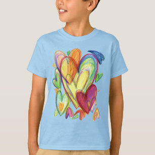 T-shirt Aimer Coeurs de guérison Art Chemises personnalisé