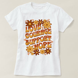 T-shirt Aimer Courage Support Hope Leukemia Support